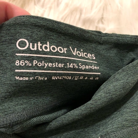 Outdoor Voices 7/8 Warmup Legging Hunter Green - Picture 8 of 10